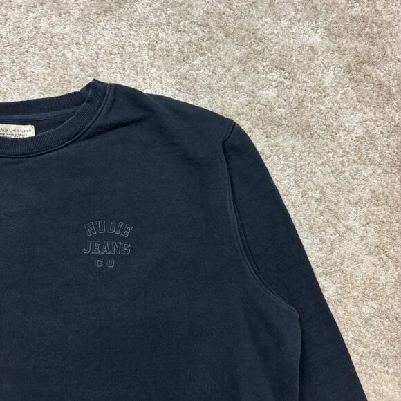 Nudie Jeans Co Frasse Logo Crew Pullover Sweatshirt Men's XL - Picture 2 of 11